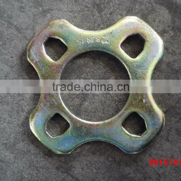 Q235 Color Plated Zinc Scaffold Ringlock Rossete Flange OEM photo-2
