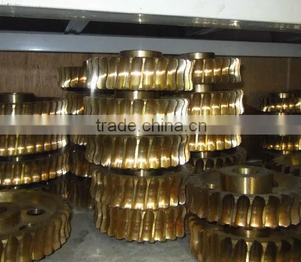 Customized Brass Precision Worm With CNC Hobbing