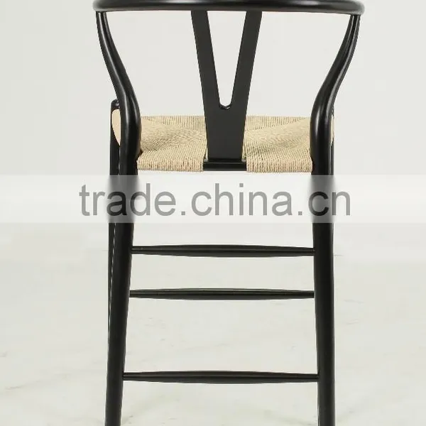 Hans Wegner Wooden Black Arm Y Barstool/ Wishbone Chair(CH-512R) photo-3