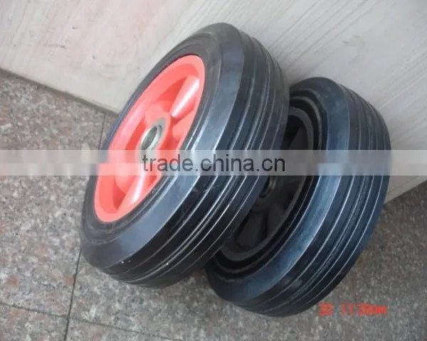 8"x12" rubber solid tire wheel
