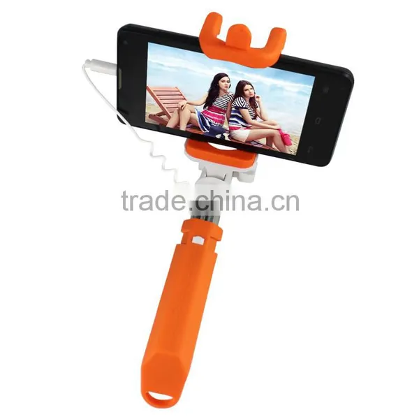 High Margin Products Wired MINI Monopod Rainbow Color Selfie Pole With Cable Promotional Gifts Shenzhen Pocket Selfie Stick photo-6