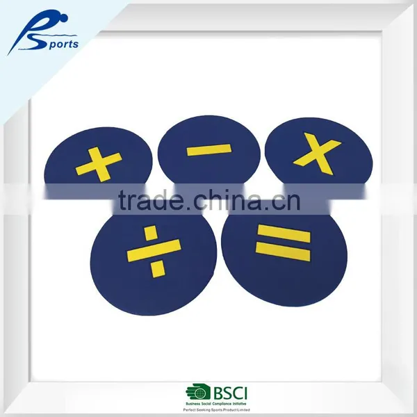 High Quality Pvc 9" Round Mark Mat For Math Training photo-2