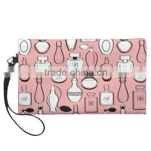 Customizable Design Flowers Canvas Wristlet Clutch Bags photo-3