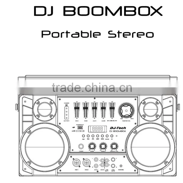 Big Power DJ Club Music Speaker Master Volume Adjust Knob With LED Ring Sport Technical Top Quality Powered Video Mixer Speaker photo-3