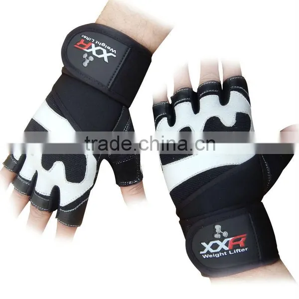 XXR Pro Lift Gel Weight Lifting Gloves Leather Gloves photo-3