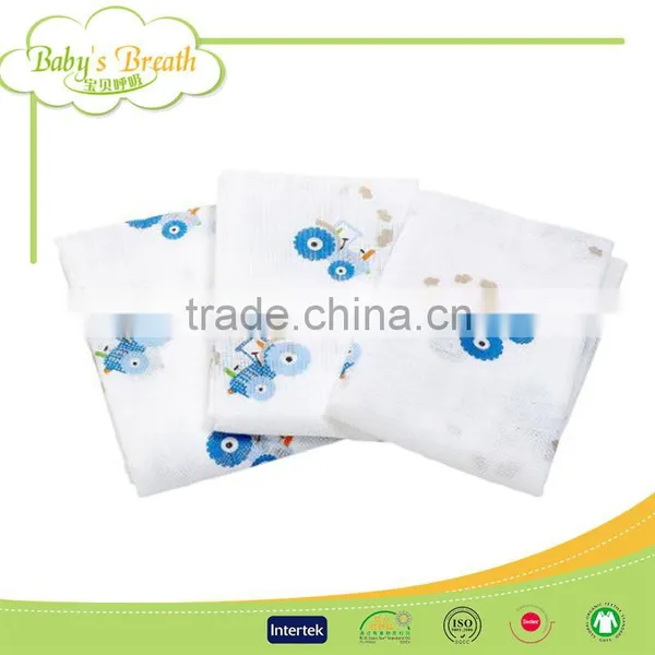 MS-44 Organic Bamboo Cotton Baby Blanket Swaddle Muslin Squares, Muslinsquares Supplier's Choice