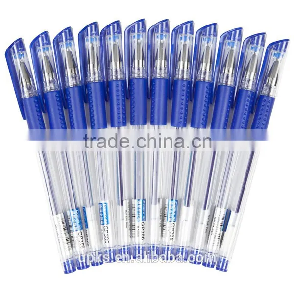 Promotional Plastic 0.5 mm Gel Pen Black Red Blue Office Stationery Pens photo-5