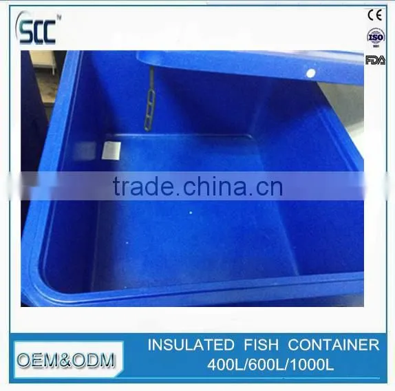 Insulated Plastic Tubs for Fish, Stackable Fish Tubs by Rotomolding Process photo-3