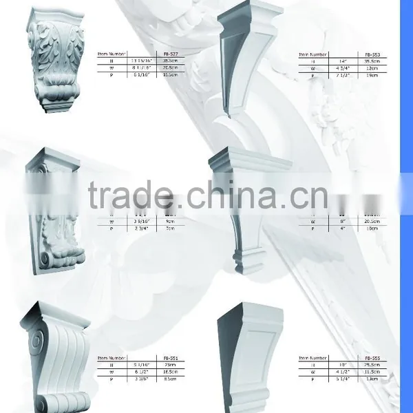 Plaster Corbels Polyurethane Crown Moulding Good Price Beautiful New Modern Stone Corbels photo-3