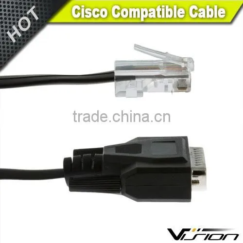 Cisco DB25 to RJ45 CAB-CONAUX Modem/Console Cable, 72-3663-01 photo-2