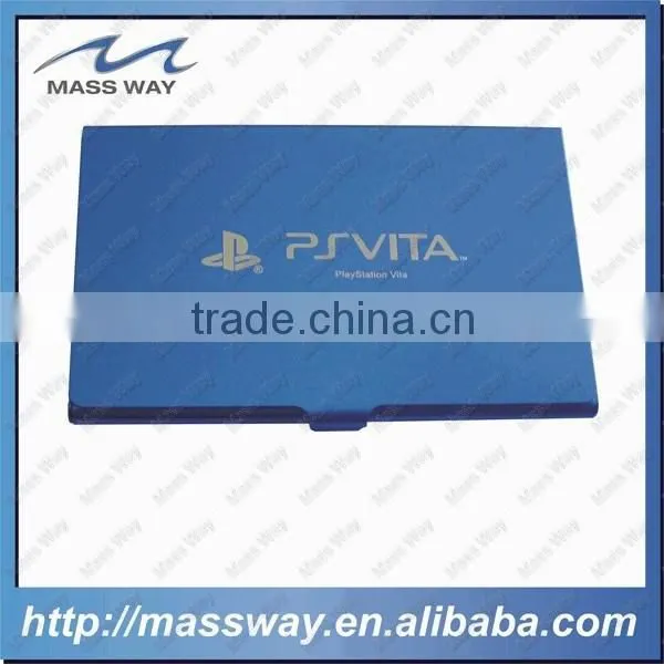 Blue Single ID Metal Aluminum Business Name Card Holder photo-2