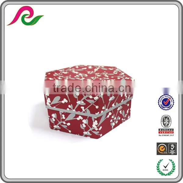 Hexagonal Prism 2 Drawers Storage Cardboard Box photo-2