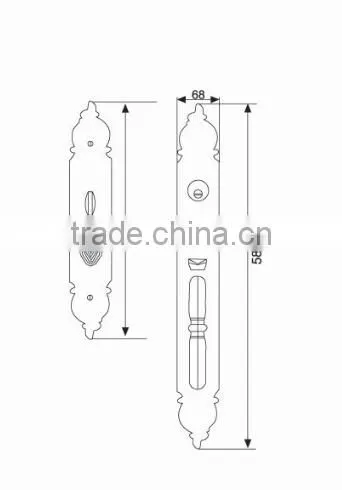 Luxury Brass Mortise Lock With Handles photo-6