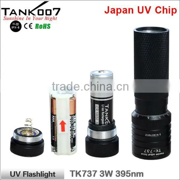 UV Flashlight for Mark and Blood Inspection uv Led Torch TK566 photo-2