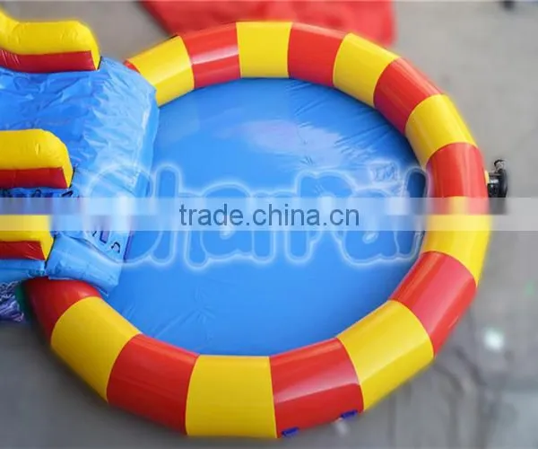 2016 Popular Inflatable Swimming Pool Rental Trampoline With Slide photo-2