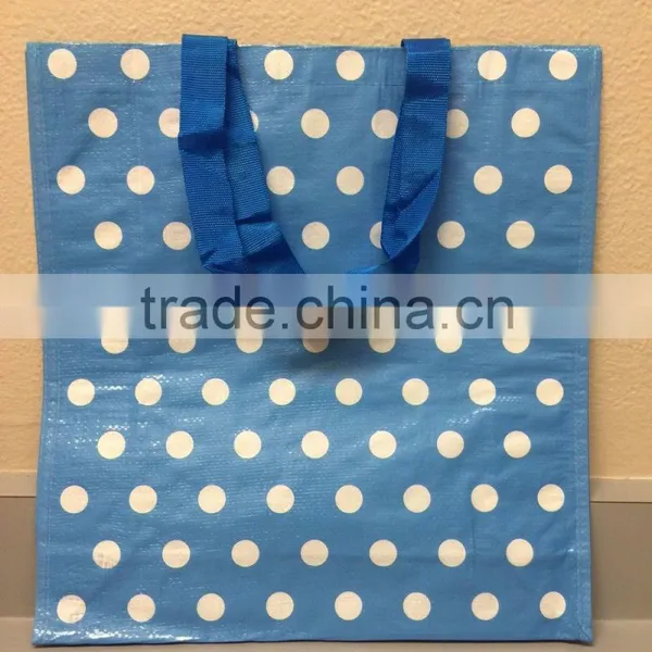 100% Recycle Polka Dot Design Gift Bag Reusable photo-5