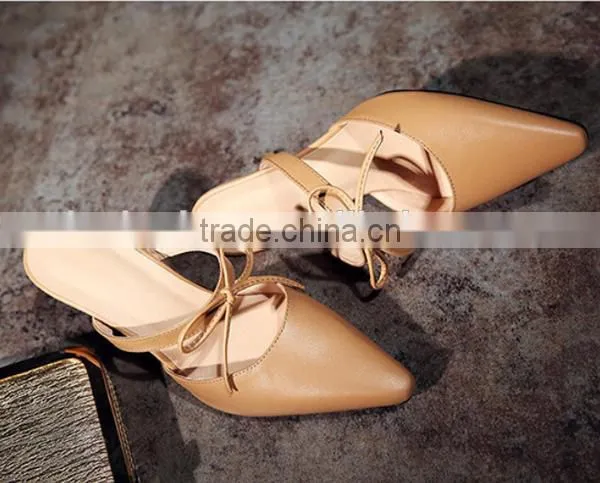 Kitten Heel Sandals Sexy Women Sandals Pointy Toe Sandals photo-5