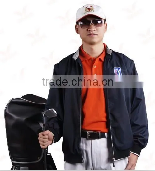 Customized Nylon Waterproof Material Men's Long Sleeves Golf Jacket photo-5