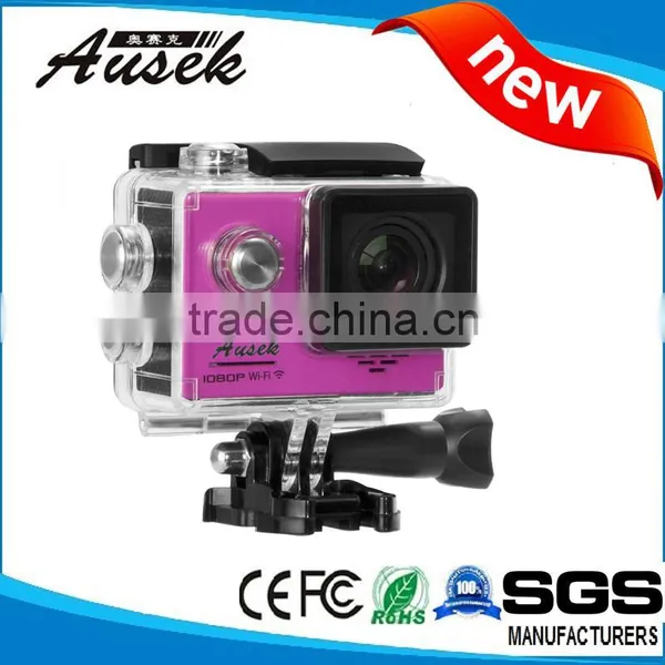 Chinese trail camera manufacturer Waterproof 30M Wifi 4K Action Camera With OEM Unique Waterproof Case
