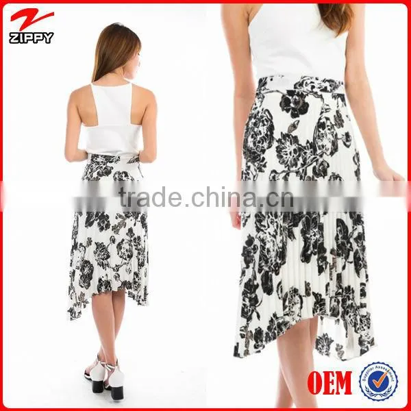 2014 Women Chiffon Pleated Long Maxi Skirt in Chiffon Clothing