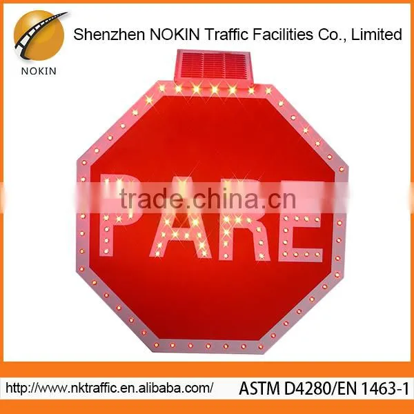 Outdoor Arrow Keys Safety 220v Solar Led Traffic Warning Light photo-4