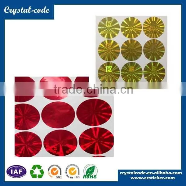 Security Hologram Label Gloss Lamination Self Adhesive Hologram Sticker photo-2