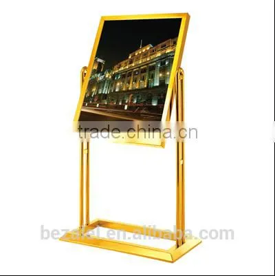 Billboard Double Rotation Indicator Titanium Jinshui Brand Exhibition Card Display Welcome Card Display Stand