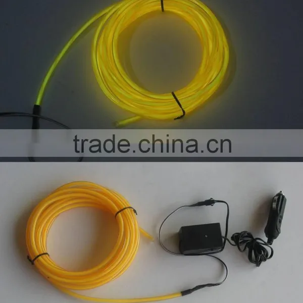Super Brightness Fluorescent El Glowing Wire With DC12V Inverter for Car Decoration photo-2