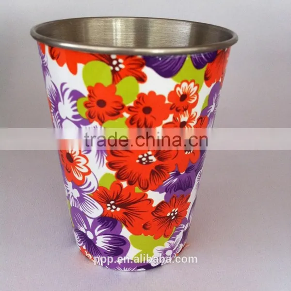 Single-wall Stainless Steel Mug/curl Rim Water Cup/stackable Save Space Coffee Tumbler photo-5