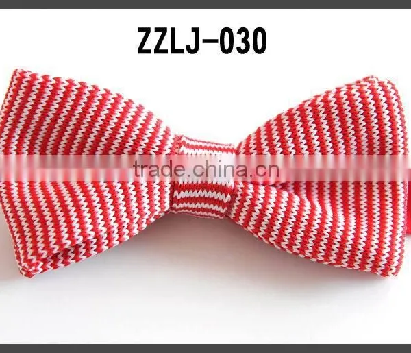 STRIP KNITTED PRE-TIED BOW TIES FOR GENTLEMAN photo-4
