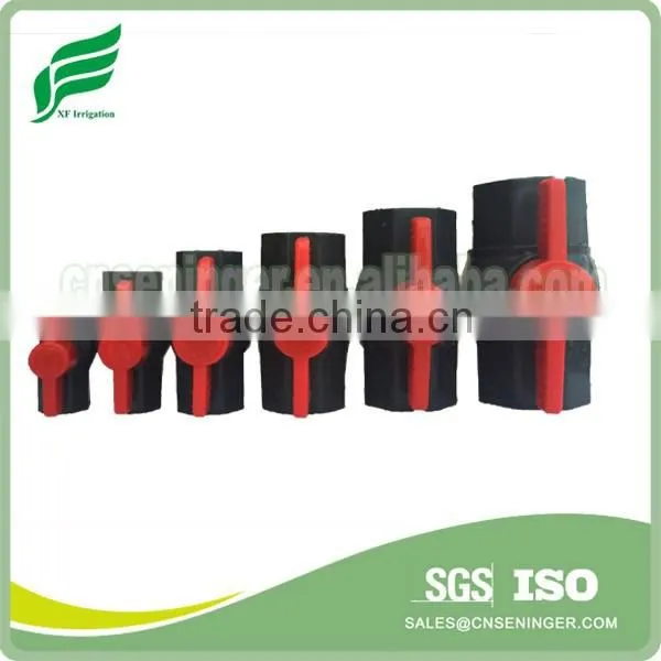 Octagonal Type PVC Ball Valve With Red Handle