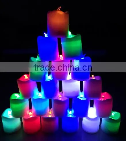 Hot selling Simulation led candle light , battery operated simulation candles ,LED piilar wax candle light
