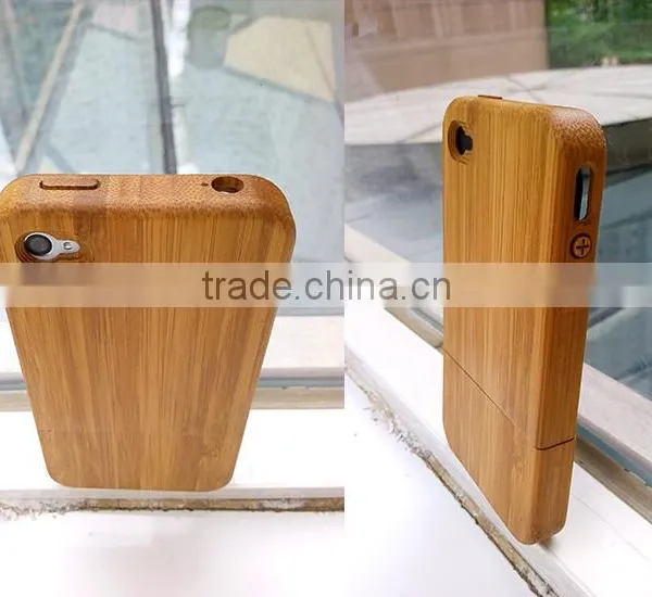 OEM Carbonized Bamboo Wood Cell Case for Iphone Cover for Iphone 5 Two Parts With Press Key photo-3