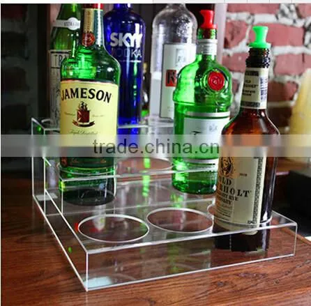 Double Layer Acrylic Wine Bottle Rack With High Quality photo-2