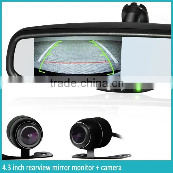 OEM Parking Sensors Rear View Mirror With Auto Brightness 4.3 Inch Lcd Monitor photo-3