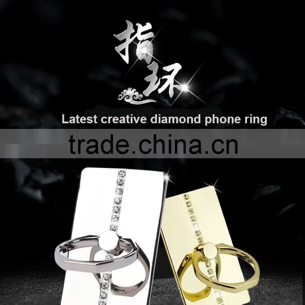 Crystal Rhinestone Ring Holder Bling Diamond Finger Phone Support, Universal Metal Cell Phone Holder Stand Support Car Holder photo-4