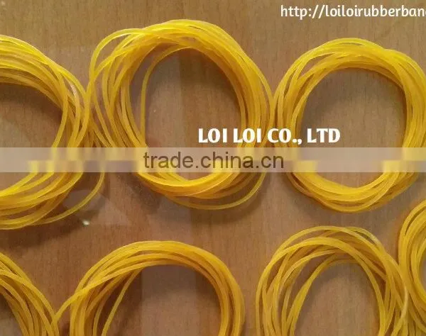 Wholesale Vietnam Factory Rubber Band - Size #18 Natural Rubber Band Yellow & Honey Color photo-2