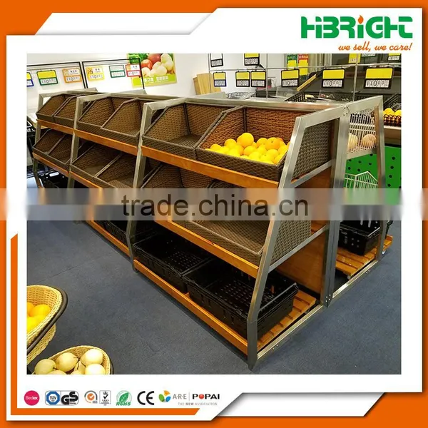 Supermarket Shelf Rack Vegetable and Fruit Display Shelves photo-6