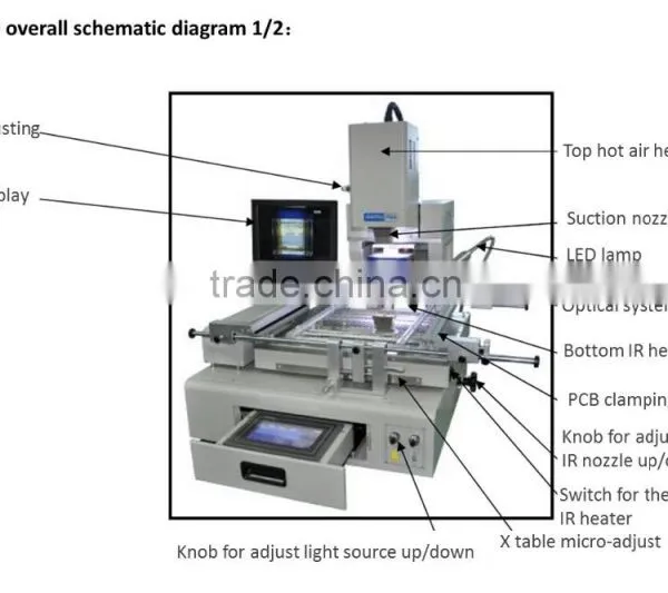 Low Cost Semi Auto BGA Rework Station For Repair All Kinds Of Motherboard RW-SV550 Shuttle Star photo-2