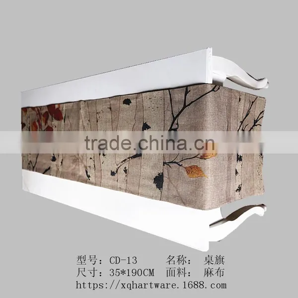 Small Minimum Digital Printed Top Linen Fabric Custom Table Runner photo-6
