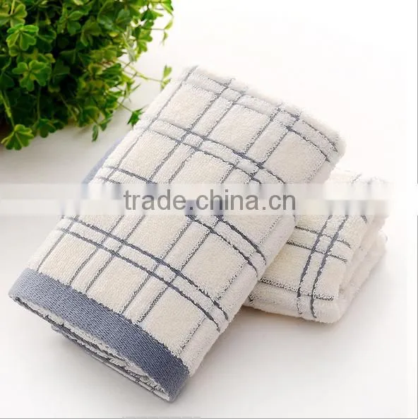 Checked Cotton Plain Dyed Face Towel photo-3