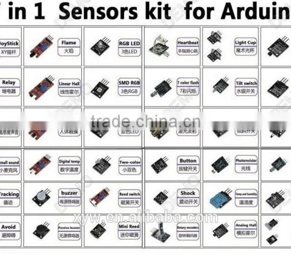 37 IN 1 SENSOR KITS FOR ARDUINO WITH PLASTIC BOX AND CD photo-4