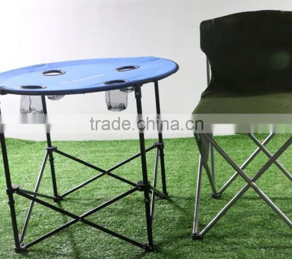 Outdoor Portable Folding Round Camping Table photo-4