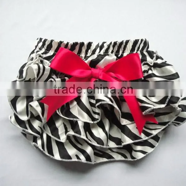 New Arrival Cotton Cute Baby Chiffon Ruffle Bloomer With Bowknot, Stain Baby Diaper Cover for Infant &Toddlers Baby Shorts photo-6
