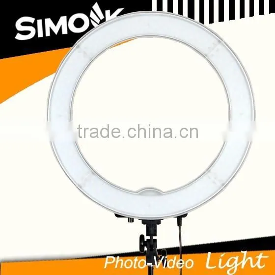 Micro 55 Watt Photography Ring Light RL-18 LED Video Light for DSLR Camera on Portrait photo-2