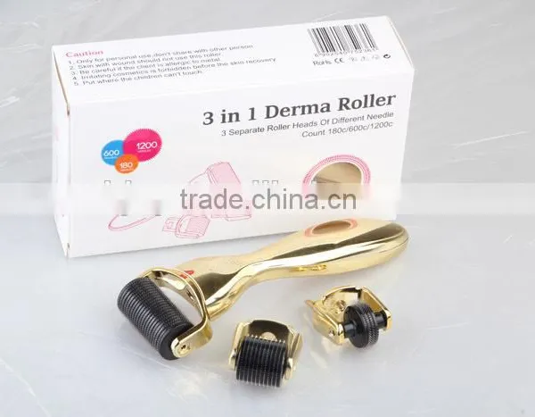 2015 Skin Care Face/Eyes/Body Derma Roller 3 in 1 photo-2