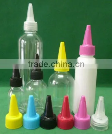 60ml,100ml,250ml,500ml Plastic Colorful PET Dropper Bottle With Flip Top Cap for Cosmetic photo-2