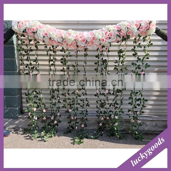 Luxury 2m Handmade Coral and White Hanging Decorative Flower Arranging photo-3