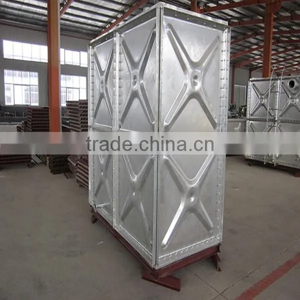 Overhead Water Tank Hot Dipped Galvanized Steel Water Storage Tank Storage Galvanized Water Tank photo-4