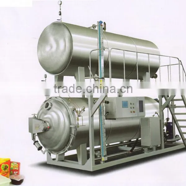 Two Layer Pot Water Inmmersion Food Sterilization Retort Retort Sterilizer for Pouch Food photo-2